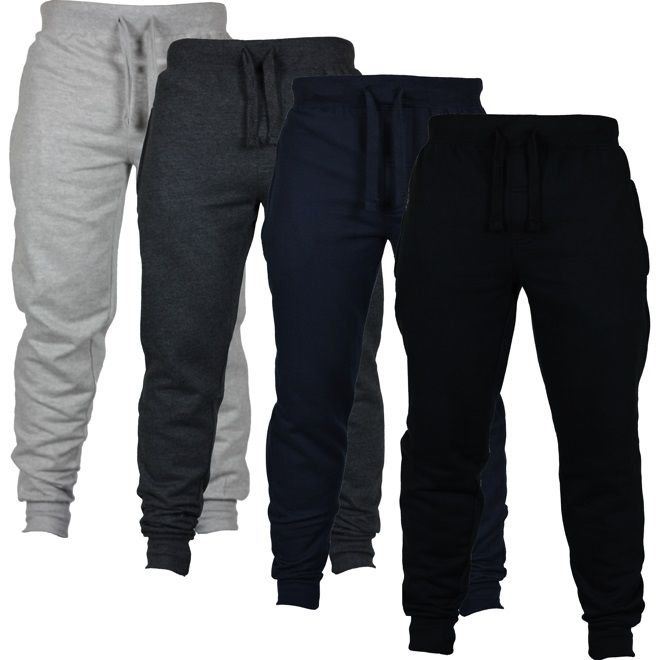 nike black slim fitting jogging bottoms